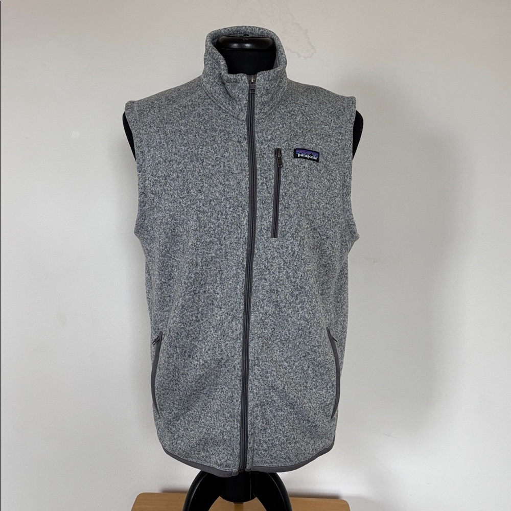 Patagonia Men's Better Sweater Heather Gray Vest Size Large